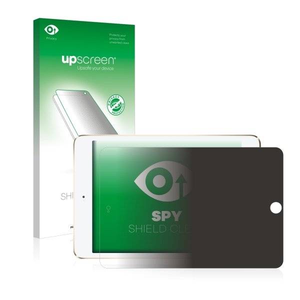 upscreen Spy Shield Clear Premium Blickschutzfolie für Apple iPad Mini 4 (im Querformat, 2015)