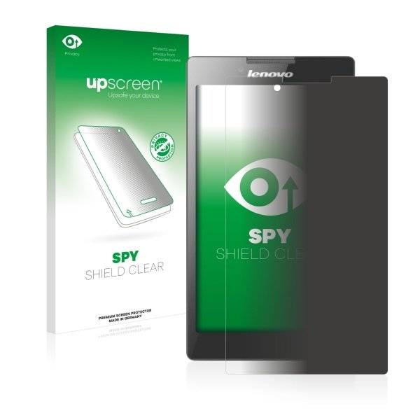upscreen Spy Shield Clear Premium Blickschutzfolie für Lenovo Tab 2 A7-30 (Kamera links)