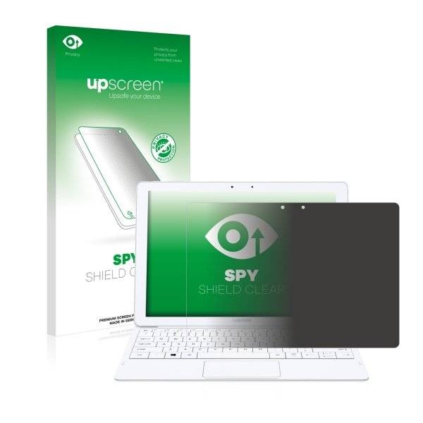 upscreen Spy Shield Clear Premium Blickschutzfolie für Samsung Galaxy Tab Pro S