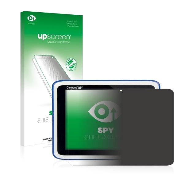 upscreen Spy Shield Clear Premium Blickschutzfolie für Clementoni Clempad 5.0 (6+) XL (2015)