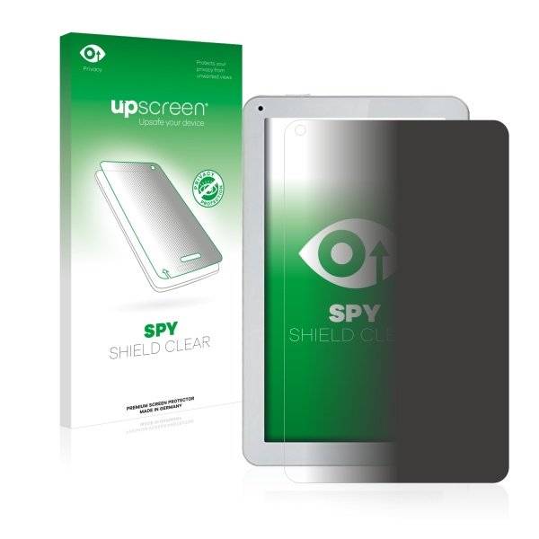 upscreen Spy Shield Clear Premium Blickschutzfolie für irulu eXpro X1S (10.1)