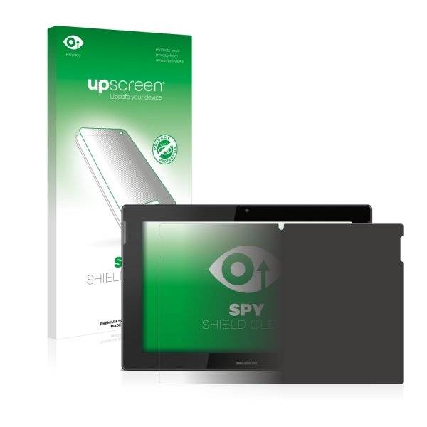 upscreen Spy Shield Clear Premium Blickschutzfolie für Medion Lifetab S10365 (MD 99891)