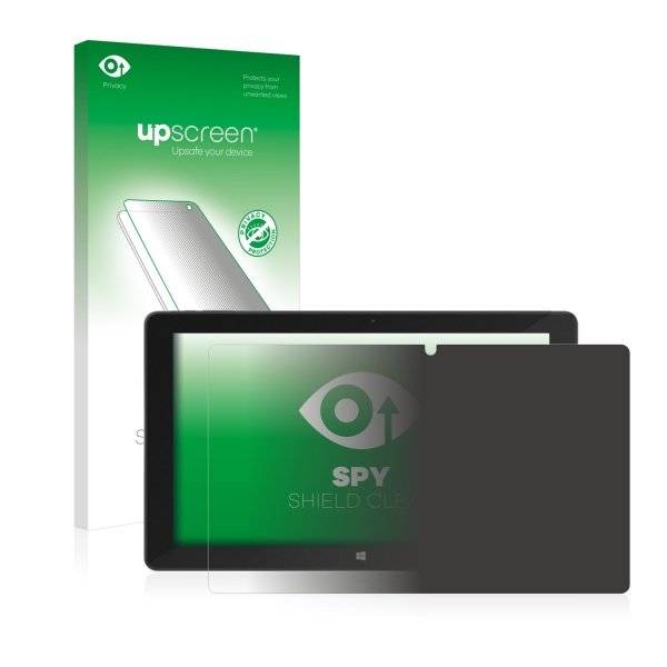 upscreen Spy Shield Clear Premium Blickschutzfolie für TrekStor SurfTab Duo W2