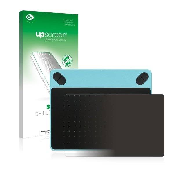 upscreen Spy Shield Clear Premium Blickschutzfolie für Wacom Intuos Draw S CTL490DB