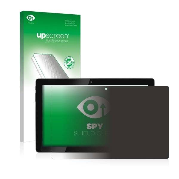 upscreen Spy Shield Clear Premium Blickschutzfolie für Hannspree HannsPad Poseidon SN12TP1B