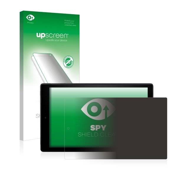 upscreen Spy Shield Clear Premium Blickschutzfolie für Amazon Fire HD 10 (2017)