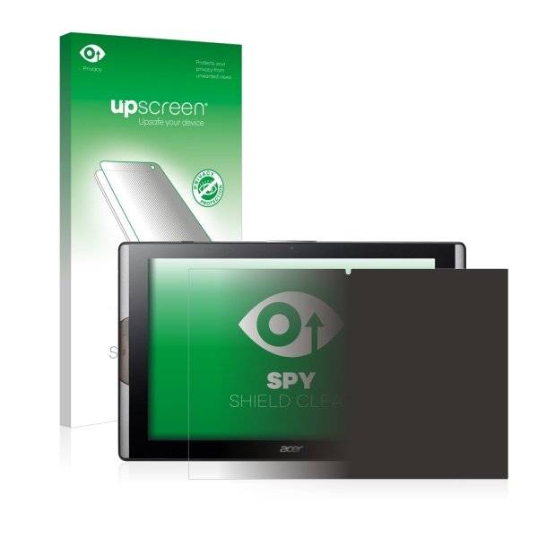 upscreen Spy Shield Clear Premium Blickschutzfolie für Acer Iconia Tab 10 A3-A50