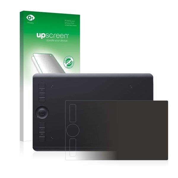 upscreen Spy Shield Clear Premium Blickschutzfolie für Wacom Intuos Pro M (2017)