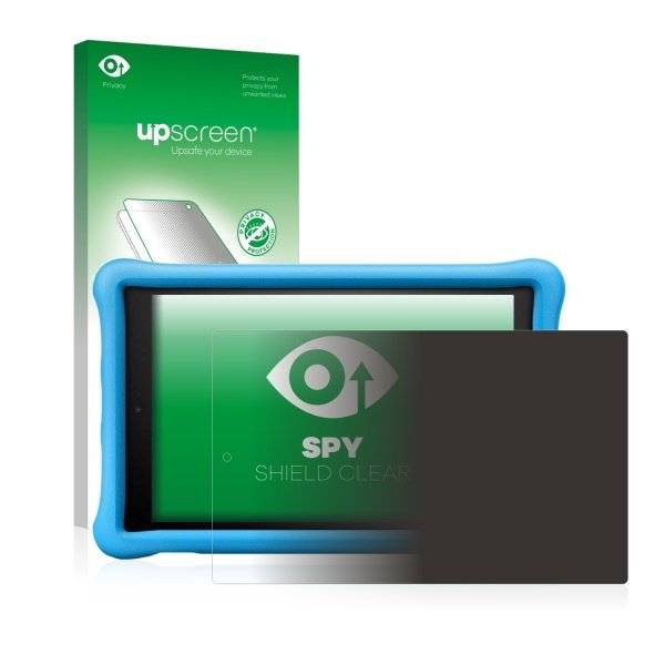 upscreen Spy Shield Clear Premium Blickschutzfolie für Amazon Fire HD 10 Kids Edition (2018)