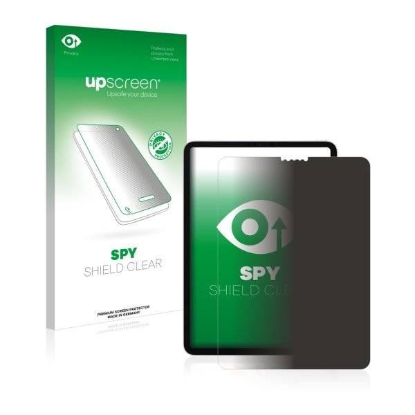 upscreen Spy Shield Clear Premium Blickschutzfolie für Apple iPad Pro 11 (2018)