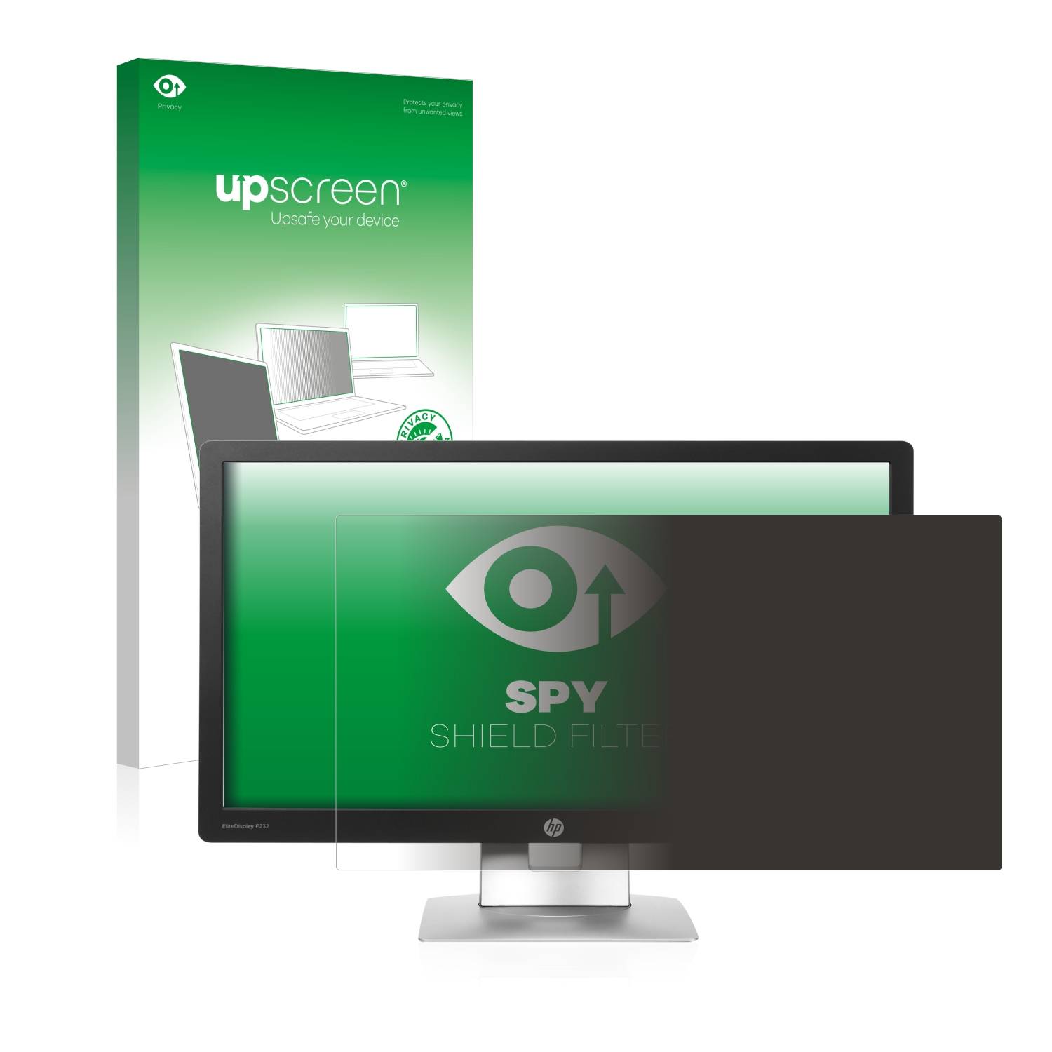 upscreen Spy Shield Blickschutz-Filter für HP EliteDisplay E232