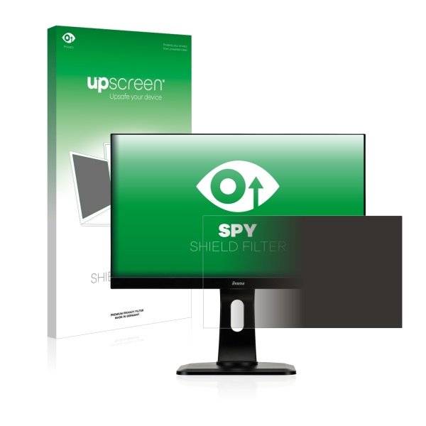 upscreen Spy Shield Filter Premium Blickschutzfilter für Iiyama XUB2492HSU-B1