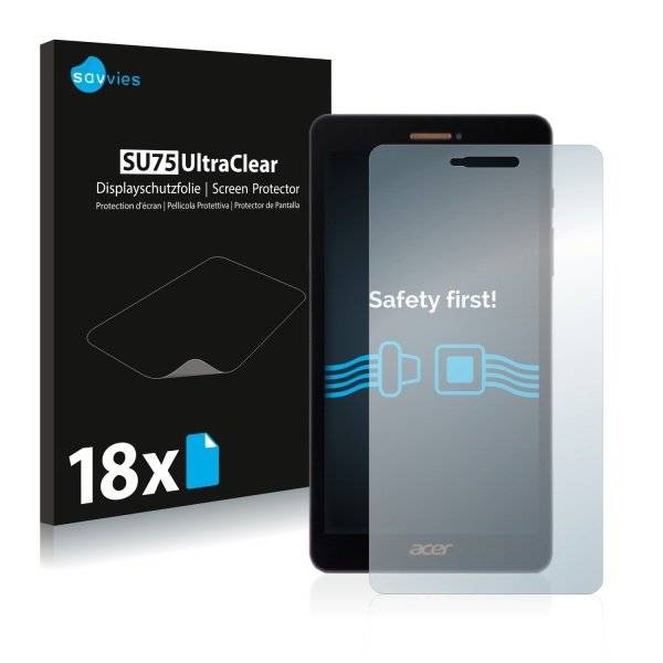 18x Savvies SU75 UltraClear Displayschutzfolie für Acer Iconia Talk S A1-734
