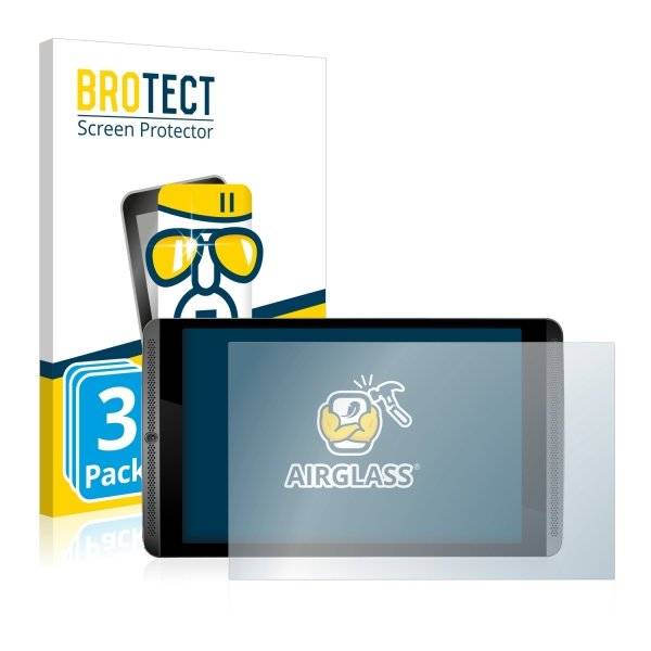 3x BROTECT® AirGlass® Premium Panzerglasfolie Klar für  Nvidia Shield K1