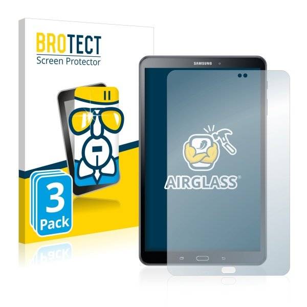 3x BROTECT® AirGlass® Premium Panzerglasfolie Klar für  Samsung Galaxy Tab A 10.1 SM-T585 (2016)
