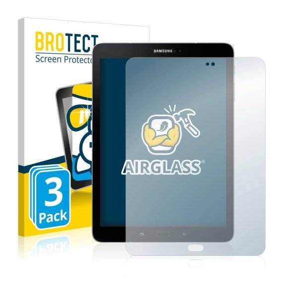 3x BROTECT® AirGlass® Premium Panzerglasfolie Klar für  Samsung Galaxy Tab S3 9.7