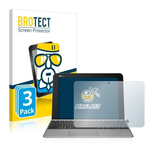 3x BROTECT® AirGlass® Premium Panzerglasfolie Klar für  Asus Transformer Mini T102HA