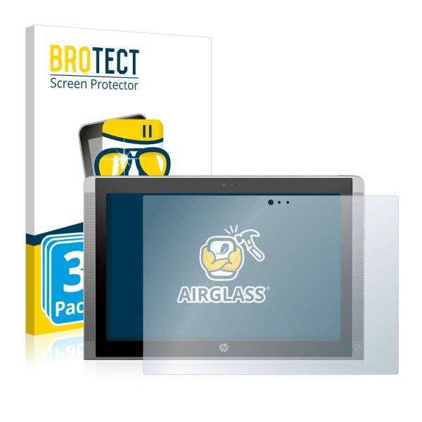 3x BROTECT® AirGlass® Premium Panzerglasfolie Klar für  HP x2 210 G2