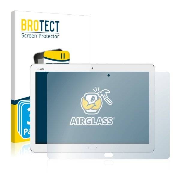 3x BROTECT® AirGlass® Premium Panzerglasfolie Klar für  Huawei MediaPad M3 Lite 10.1