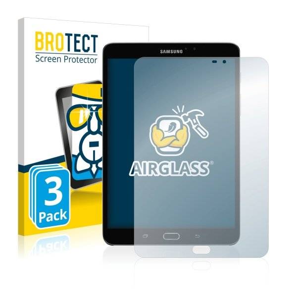 3x BROTECT® AirGlass® Premium Panzerglasfolie Klar für  Samsung Galaxy Tab S2 8.0 (WiFi)