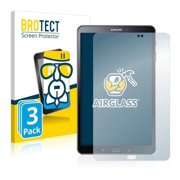 3x BROTECT® AirGlass® Premium Panzerglasfolie Klar für  Samsung Galaxy Tab A 10.1 SM-T580 (2018)