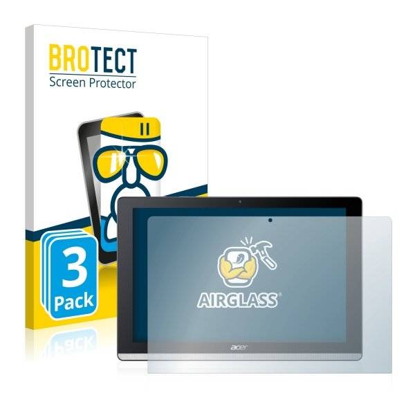 3x BROTECT® AirGlass® Premium Panzerglasfolie Klar für  Acer Iconia One 10 B3-A50
