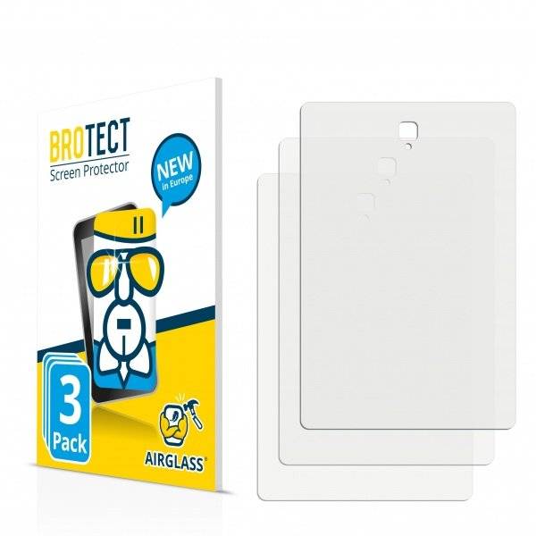 3x BROTECT® AirGlass® Premium Panzerglasfolie Klar für  Samsung Galaxy Tab S4 10.5 (Rückseite)