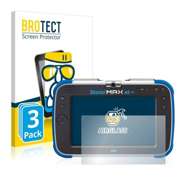 3x BROTECT® AirGlass® Premium Panzerglasfolie Klar für  Vtech Storio Max XL 2.0