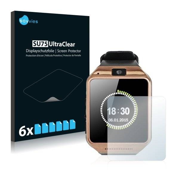 Displayschutzfolie für Gearmax Smartwatch DZ09