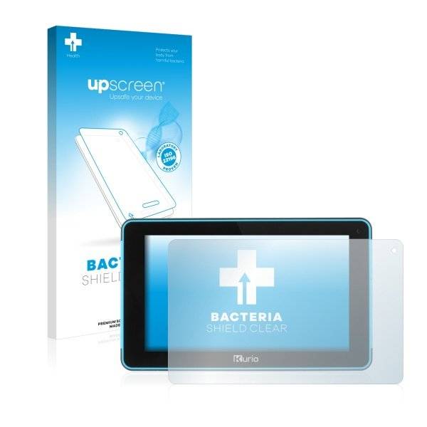 upscreen Bacteria Shield Clear Premium Displayschutzfolie für Techno Source Kurio 7