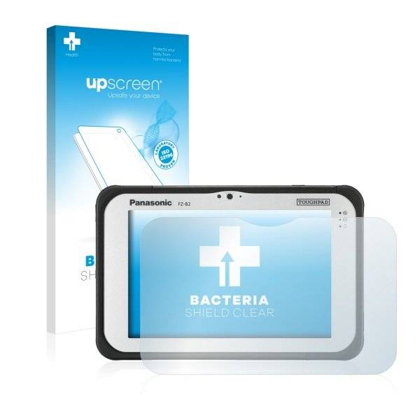 upscreen Bacteria Shield Clear Premium Displayschutzfolie für Panasonic Toughpad FZ-B2
