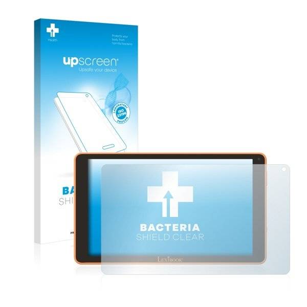 upscreen Bacteria Shield Clear Premium Displayschutzfolie für Lexibook LexiTab Fluo XL
