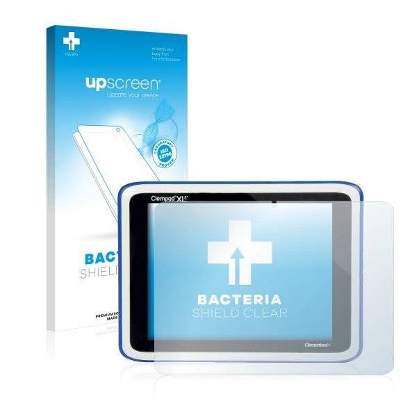upscreen Bacteria Shield Clear Premium Displayschutzfolie für Clementoni Clempad 5.0 (6+) XL (2015)