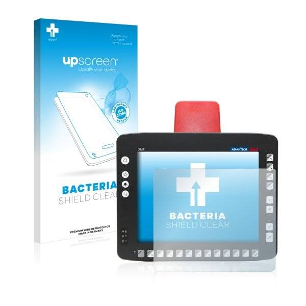 upscreen Bacteria Shield Clear Premium Displayschutzfolie für Advantech DLOG XMT 5/10