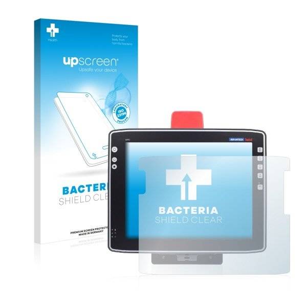 upscreen Bacteria Shield Clear Premium Displayschutzfolie für Advantech DLOG XMT 6/15