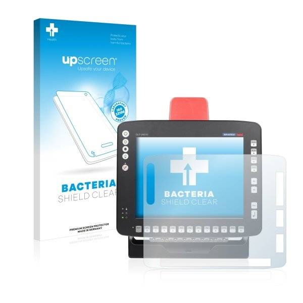 upscreen Bacteria Shield Clear Premium Displayschutzfolie für Advantech DLOG DLT-V8310