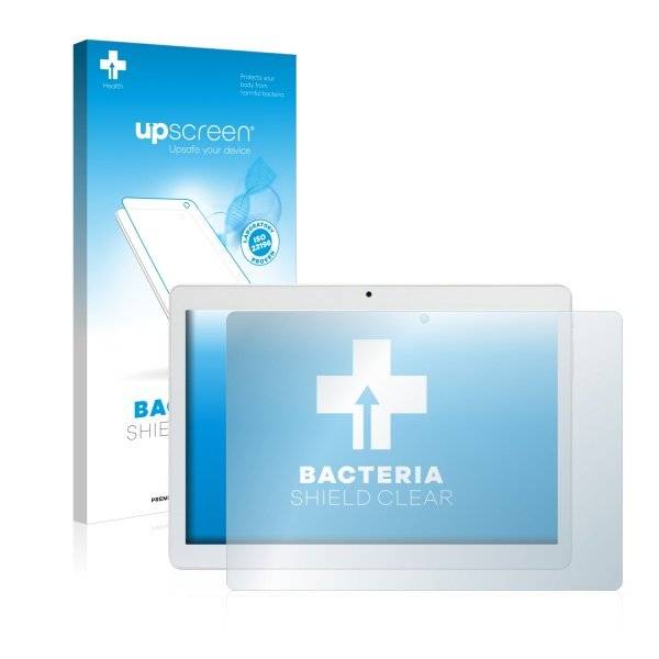 upscreen Bacteria Shield Clear Premium Displayschutzfolie für Mediacom SmartPad Go 10 M-SP1AGO3G