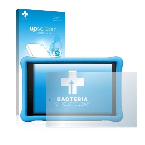upscreen Bacteria Shield Clear Premium Displayschutzfolie für Amazon Fire HD 10 Kids Edition (2018)