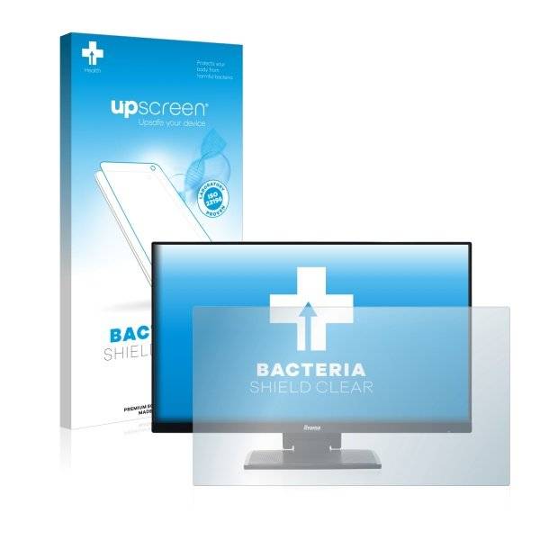 upscreen Bacteria Shield Clear Premium Displayschutzfolie für Iiyama Prolite T2454MSC-B1AG
