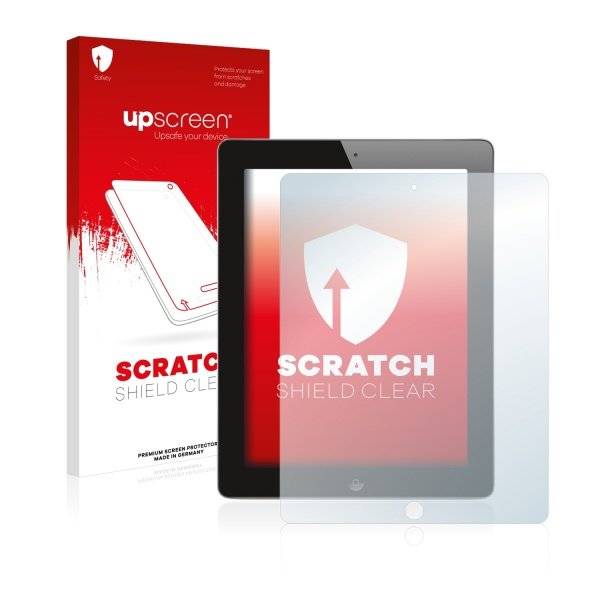 upscreen® Scratch Shield Clear Premium Displayschutzfolie für Apple iPad 2