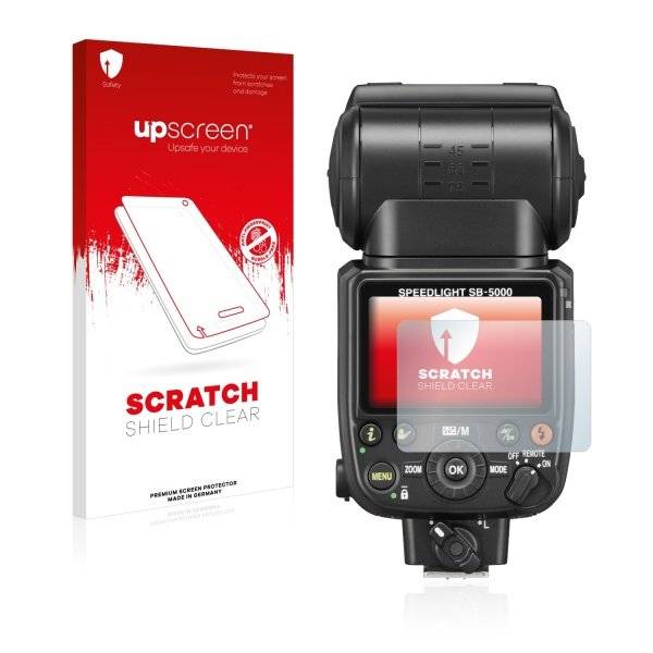 upscreen® Scratch Shield Clear Premium Displayschutzfolie für Nikon SB-5000