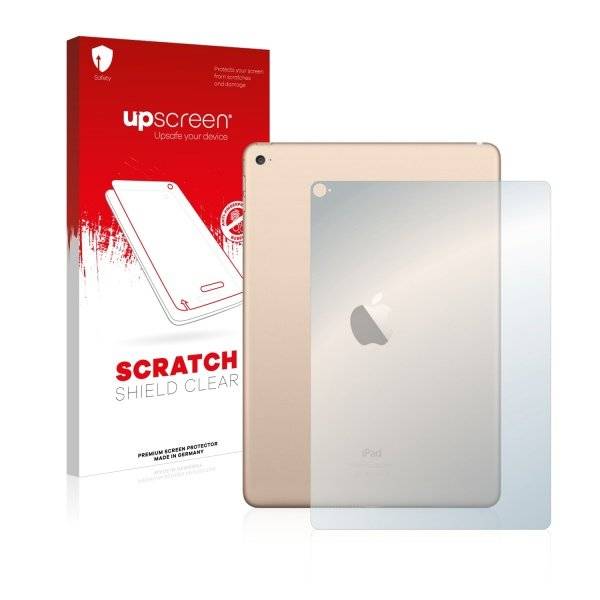 upscreen® Scratch Shield Clear Premium Displayschutzfolie für Apple iPad Air 2 (Rückseite, 2014)