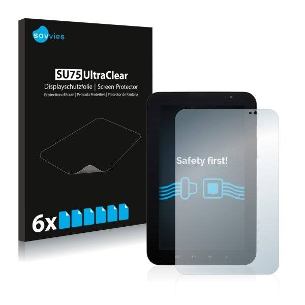 6x Savvies SU75 UltraClear Displayschutzfolie für Samsung Galaxy Tab 7.0 Verizon