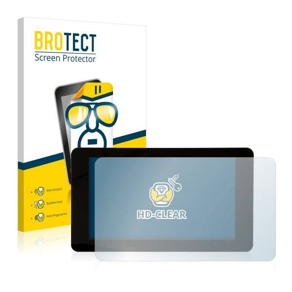 2x BROTECT® HD-Clear Displayschutzfolie für Raspberry Pi Touchscreen 7