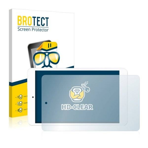 2x BROTECT® HD-Clear Displayschutzfolie für Odys TigerTab 8