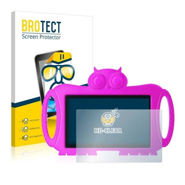 2x BROTECT® HD-Clear Displayschutzfolie für Logicom Logikids 2