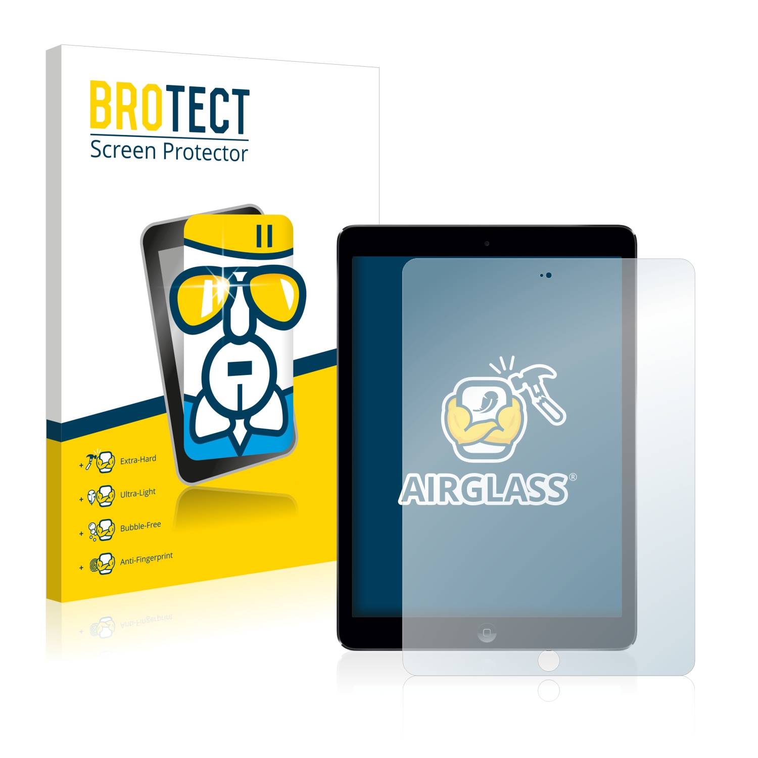 BROTECT AirGlass Glas Panzer-Folie für Apple iPad Air 2013 - Schutzglas
