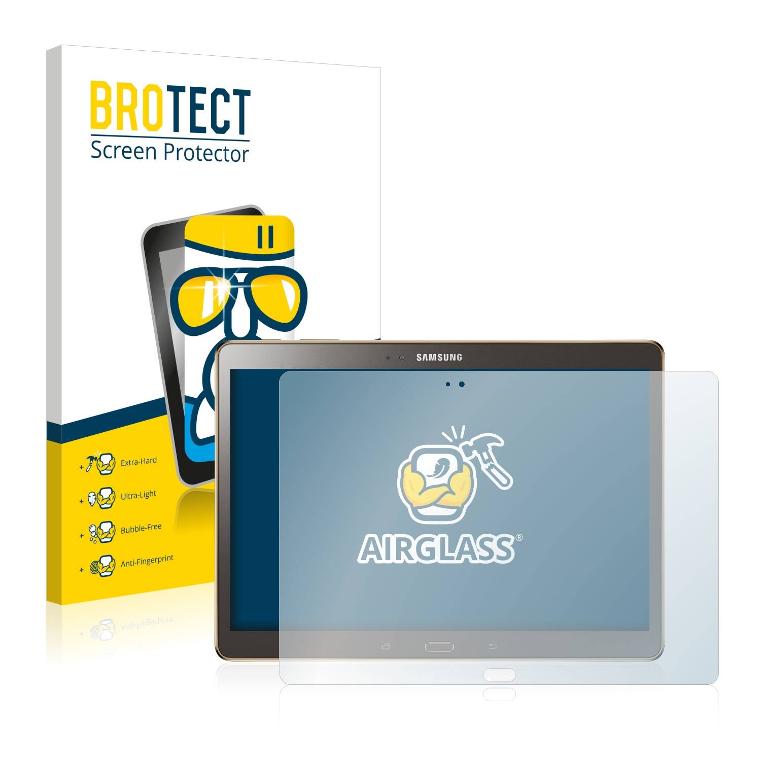 BROTECT AirGlass Glas Panzer-Folie für Samsung Galaxy Tab S 10.5 SM-T800 - Schutzglas
