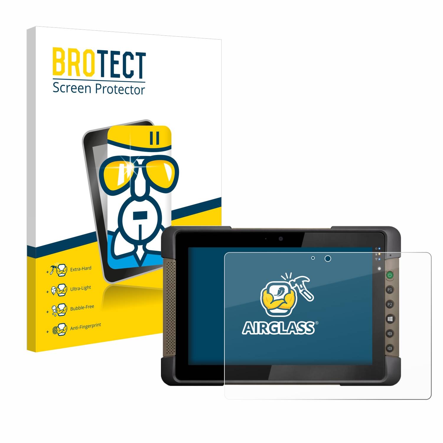 BROTECT AirGlass Glas Panzer-Folie für Getac T800 - Schutzglas