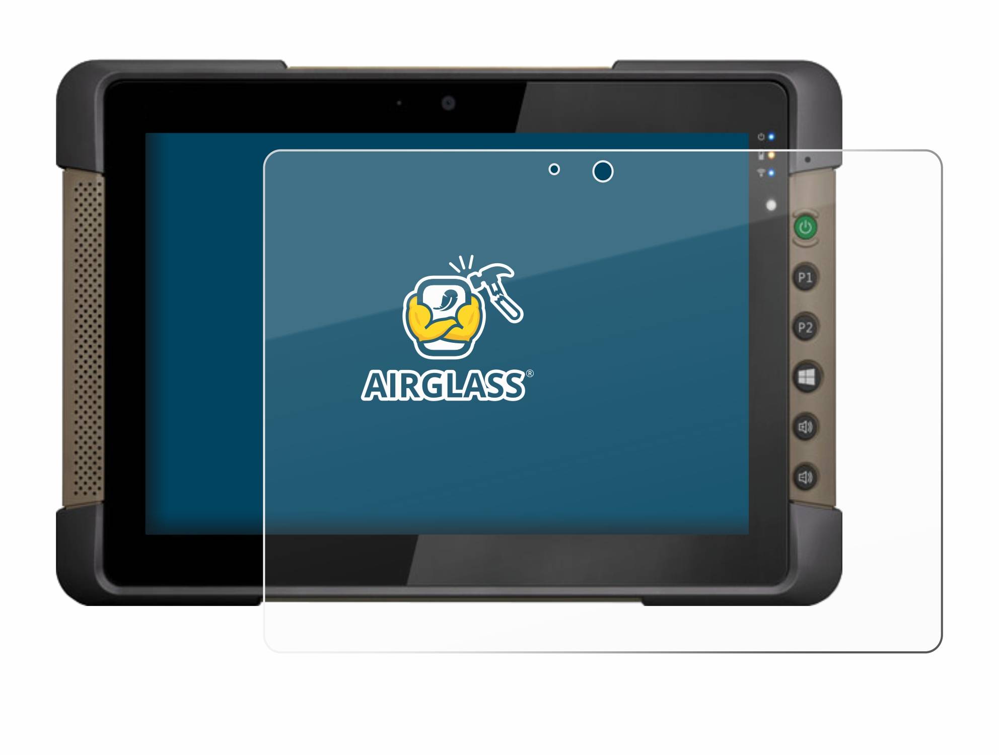 BROTECT AirGlass Glas Panzer-Folie für Getac T800 - Schutzglas